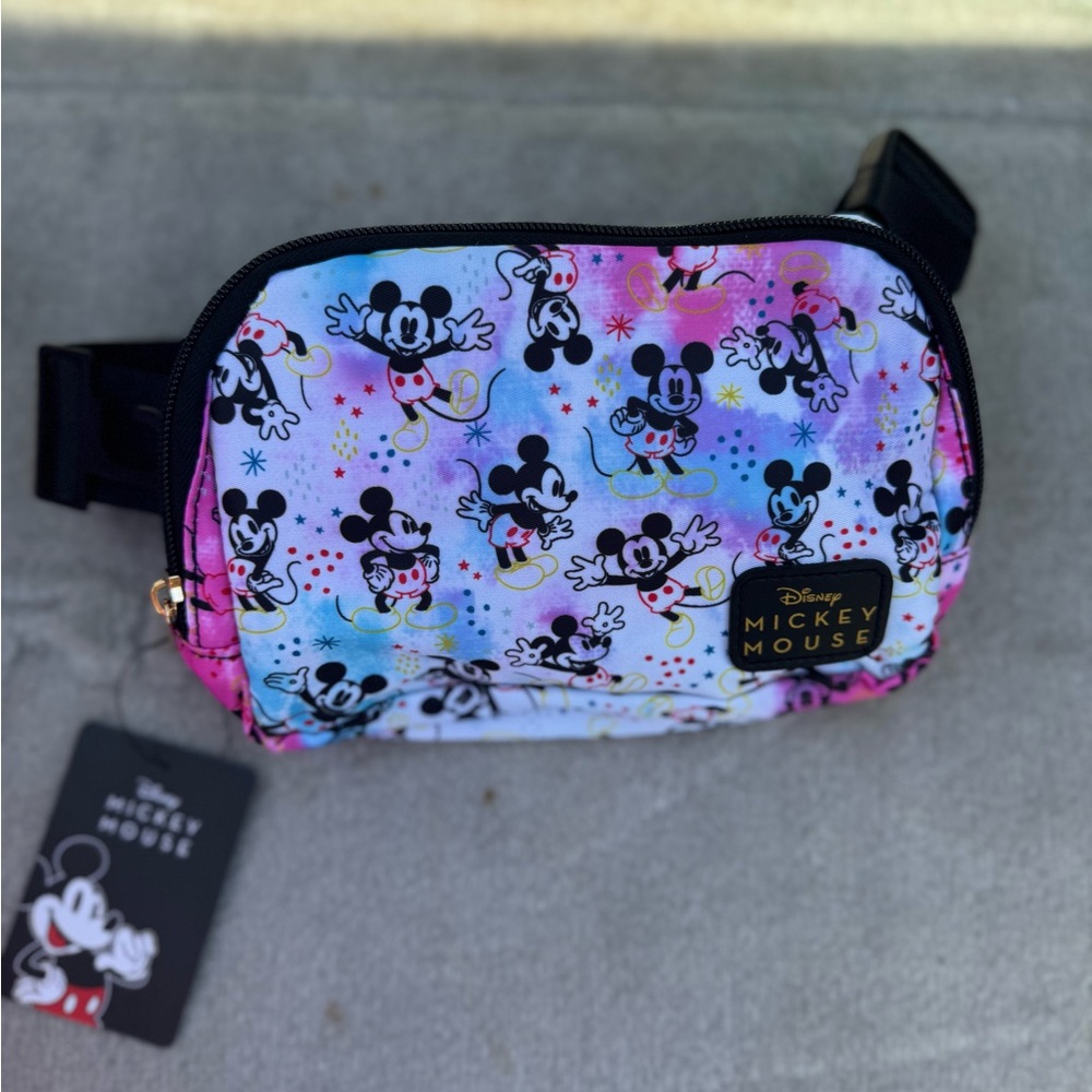 Disney Pink and Blue Mickey Mouse Accessory Bags